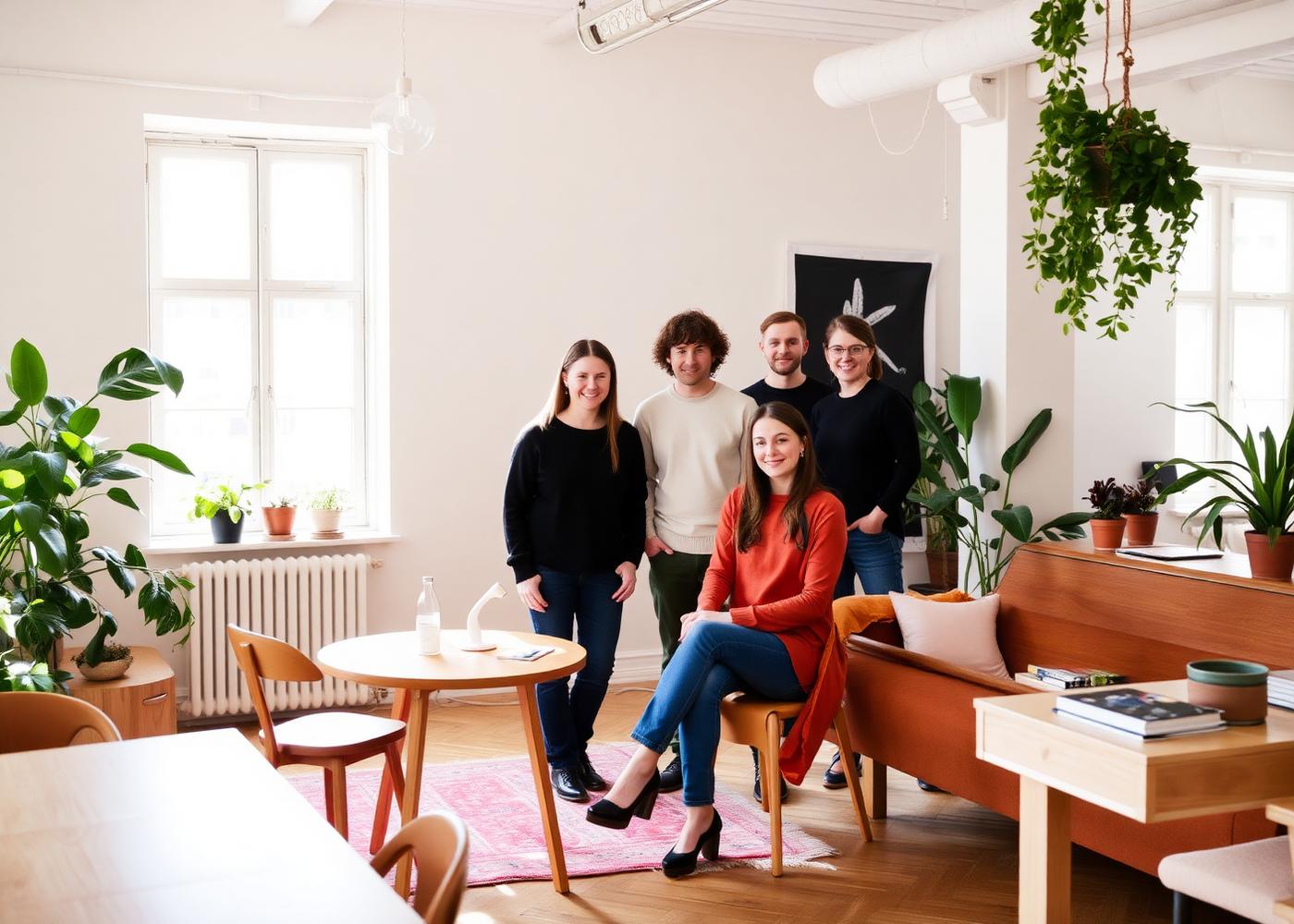Nordlys Studio holdet i vores studio i København
